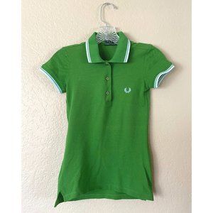 Fred Perry Green Casual Women's Polo Shirt XS